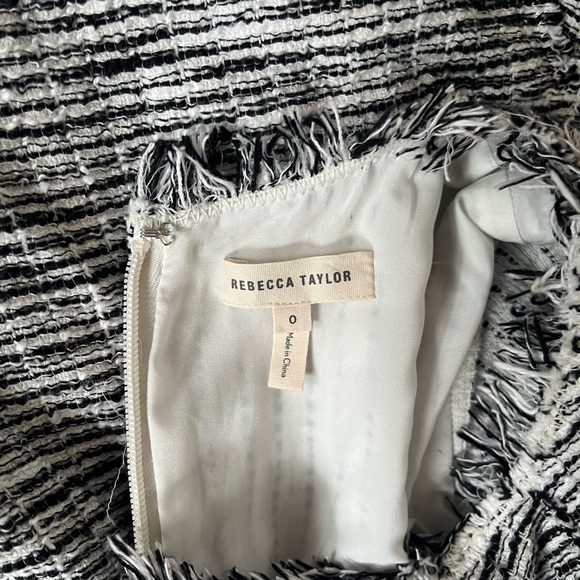 Rebecca Taylor Boucle Tweed Fit and Flare Dress size 0 - Picture 3 of 5